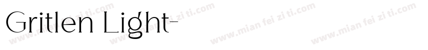 Gritlen Light字体转换